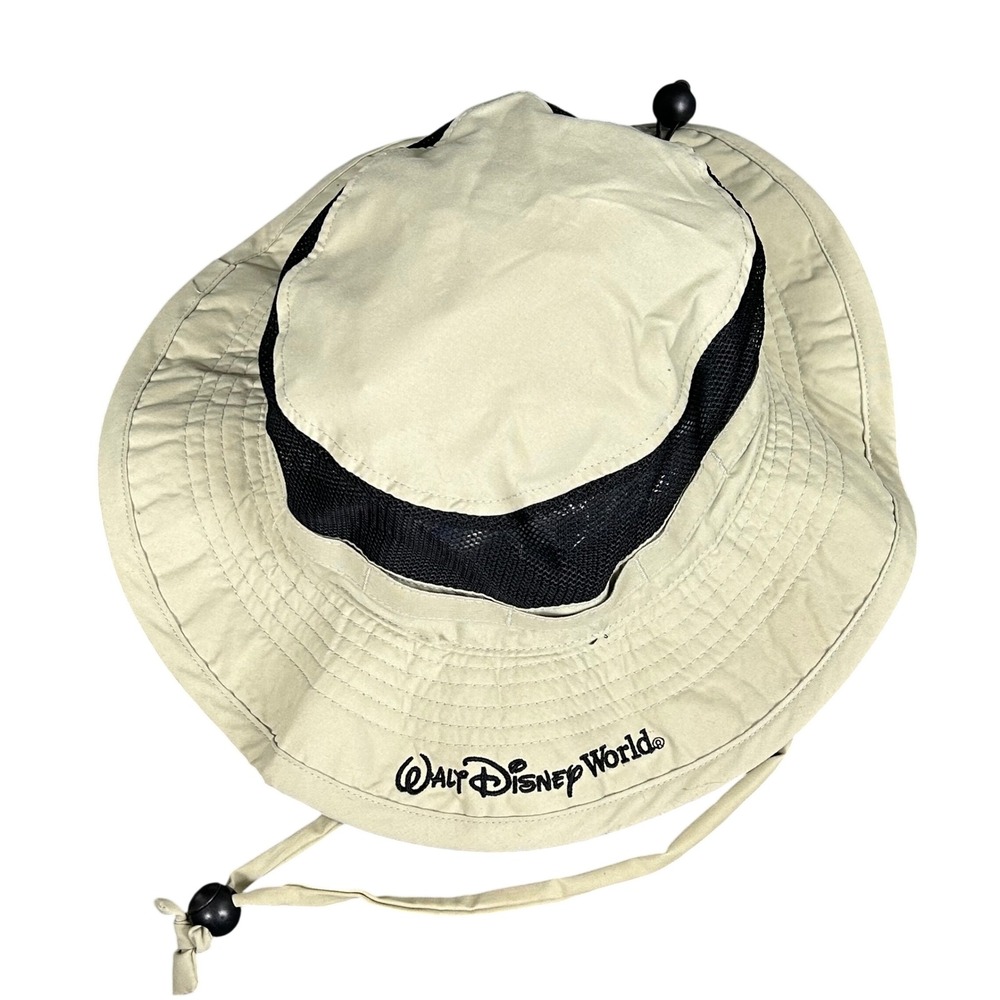 Walt Disney World Boonie Safari‎ Bucket Hat Tan Vent Adjustable Adult Disney - Picture 2 of 4